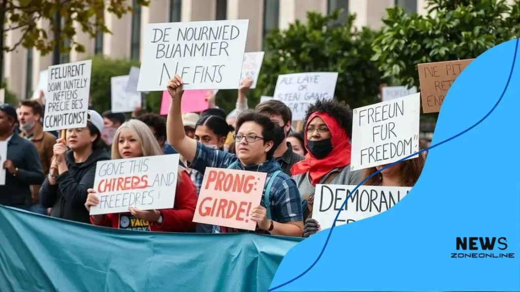 Clampdown on protests defending democracy raises concerns