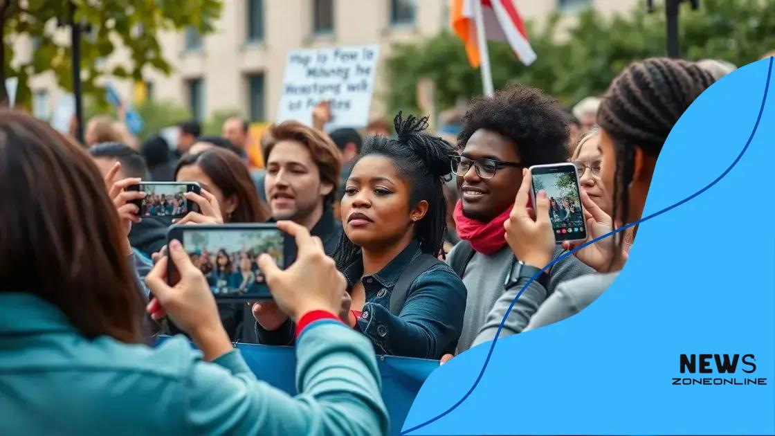 Impact of social media on protest coverage