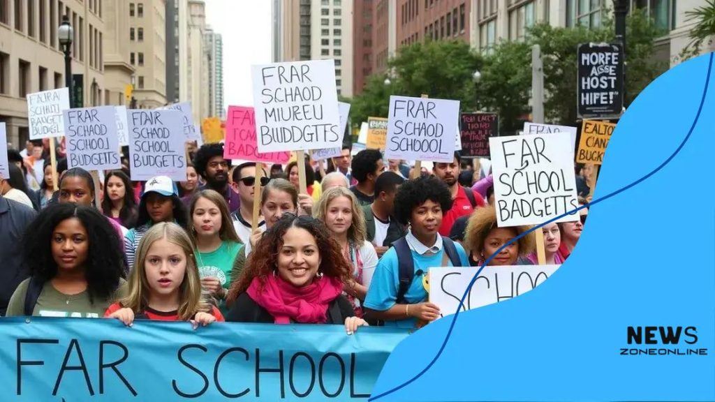 Marches demanding fair school budgets ignite community support