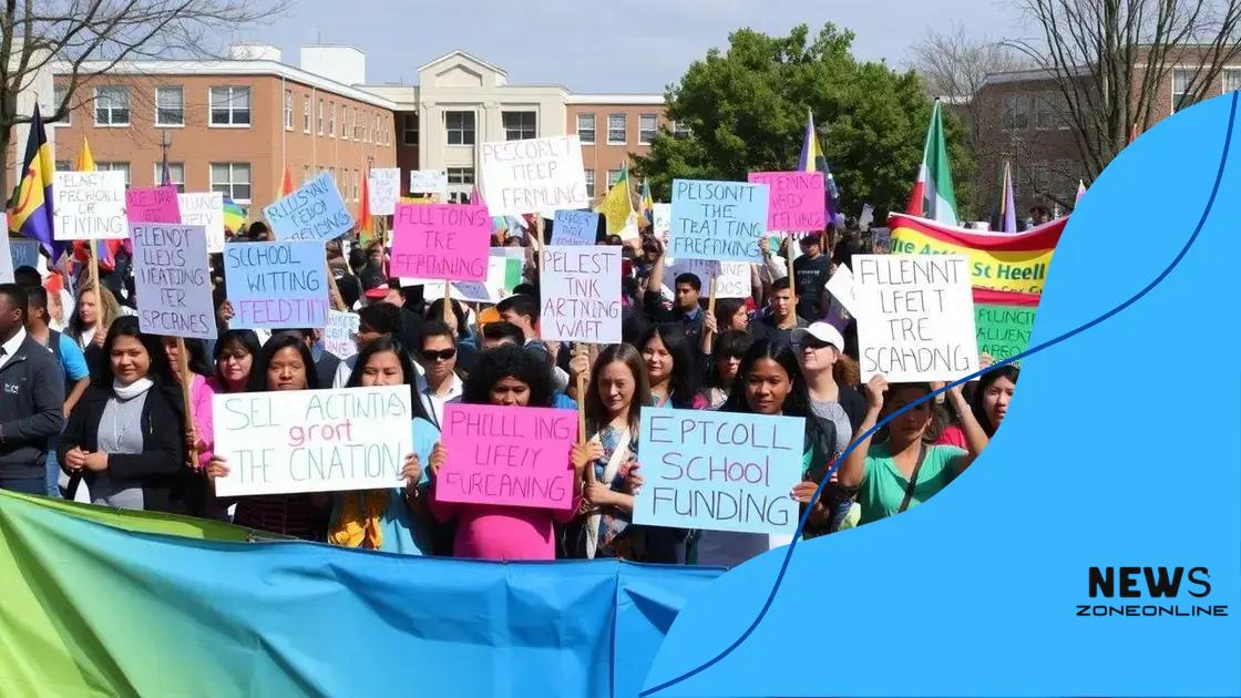 Successful examples of marches for school funding