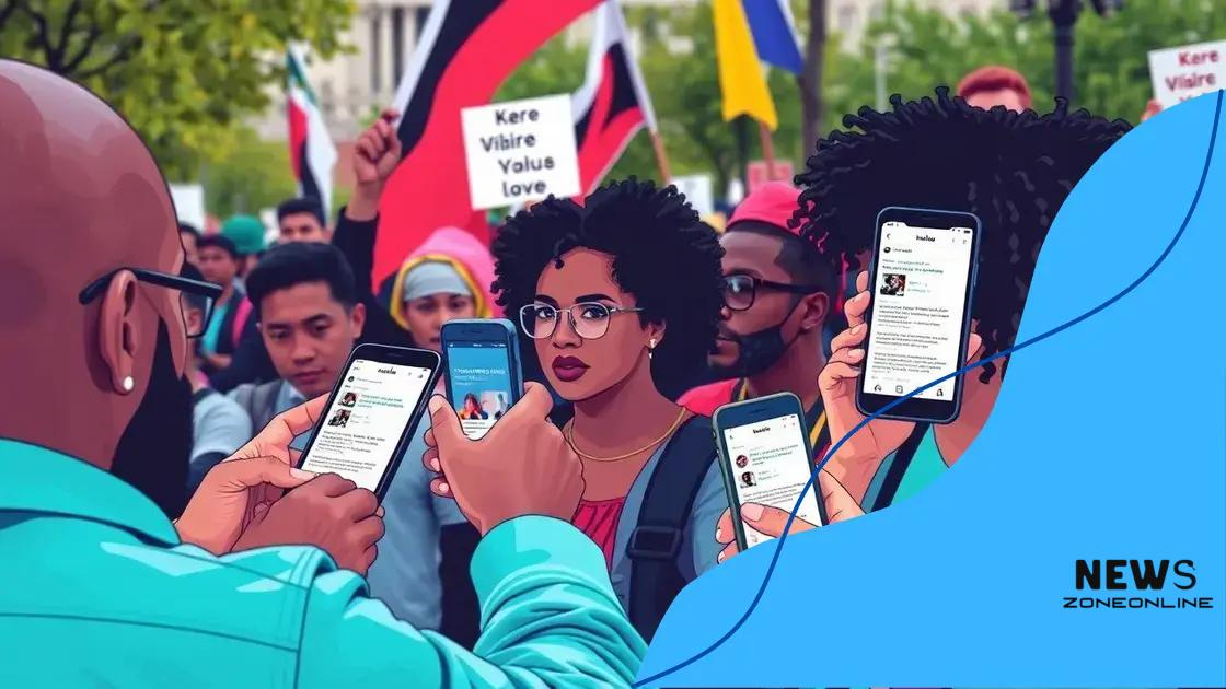 The role of social media in organizing protests