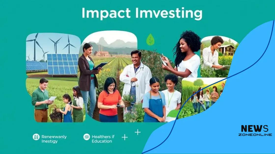 Key sectors for impact investments