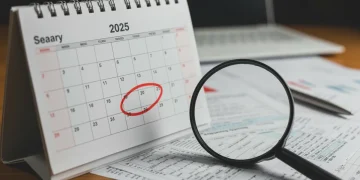 2025 Federal Tax Code Changes: Deadline Alert Calendar with 2025 and tax forms, emphasizing upcoming federal tax code changes and deadlines for the filing season.