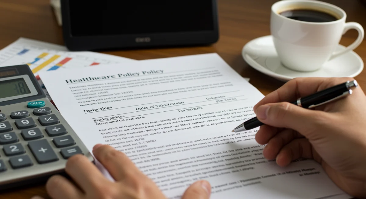Analyzing healthcare deductible details on a policy document for 2026