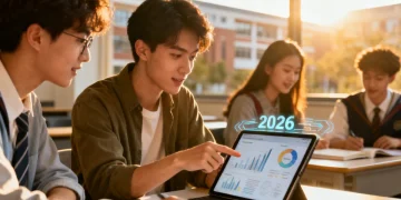 Students engaging in collaborative learning for graduate school preparation